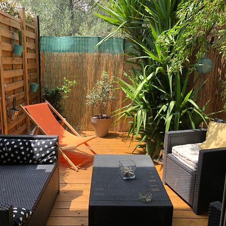 Agreable T2 Traversant Rdc Avec Terrasse + Balcon+ Parking 2 Places Montpellier Extérieur photo
