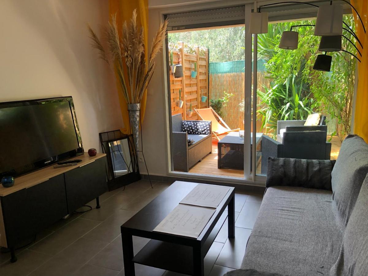 Agreable T2 Traversant Rdc Avec Terrasse + Balcon+ Parking 2 Places Montpellier Extérieur photo