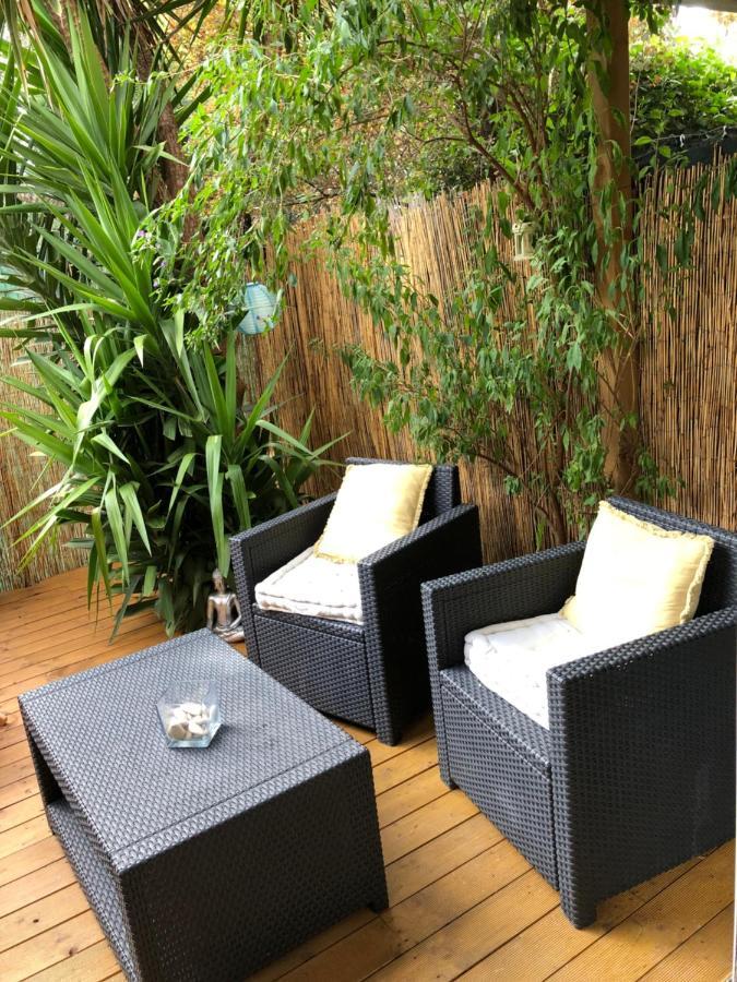 Agreable T2 Traversant Rdc Avec Terrasse + Balcon+ Parking 2 Places Montpellier Extérieur photo